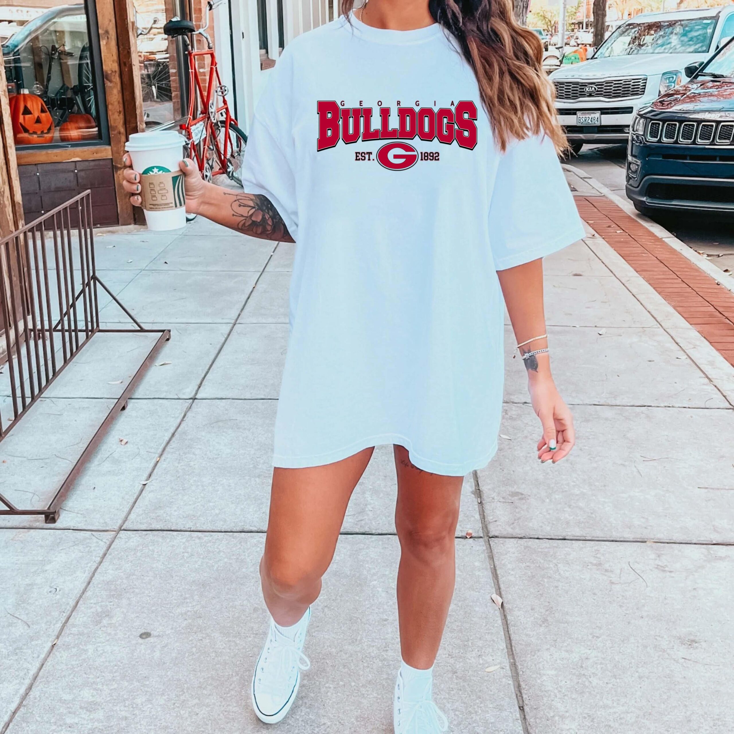 1941733_Vintage GEORGIA Crewneck Sweatshirt, Distressed GEORGIA Shirt, Bulldog_bhhh_Elaine2 copy